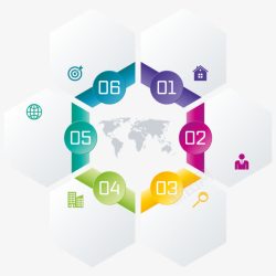 PPT数字分类素材