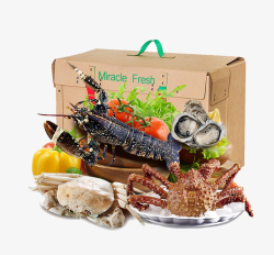包装海鲜海鲜礼盒包装高清图片