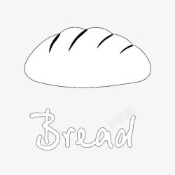 白色面包素材