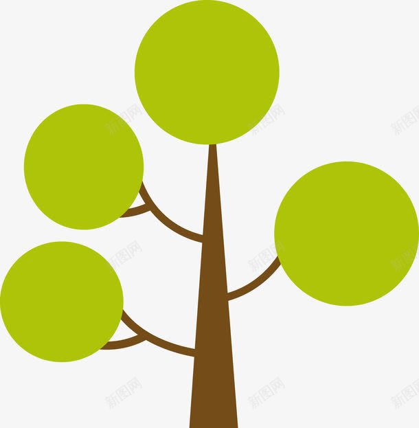 卡通新生的树木图png免抠素材_新图网 https://ixintu.com 卡通 叶子 大树 小树 成长过程 树 树木 树苗 植物 绿色 绿色植物 茁壮成长