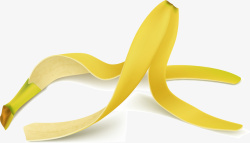 卡通香蕉皮卡通立体效果香蕉皮高清图片