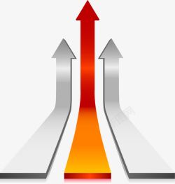 向上指指示方向动感箭头高清图片