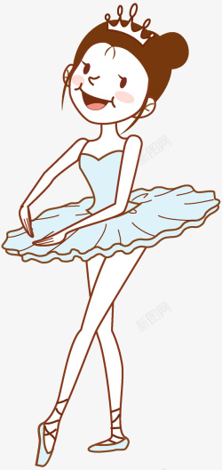 芭蕾舞女生高兴跳舞的女孩图高清图片
