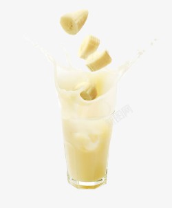 牛奶香蕉香蕉牛奶高清图片