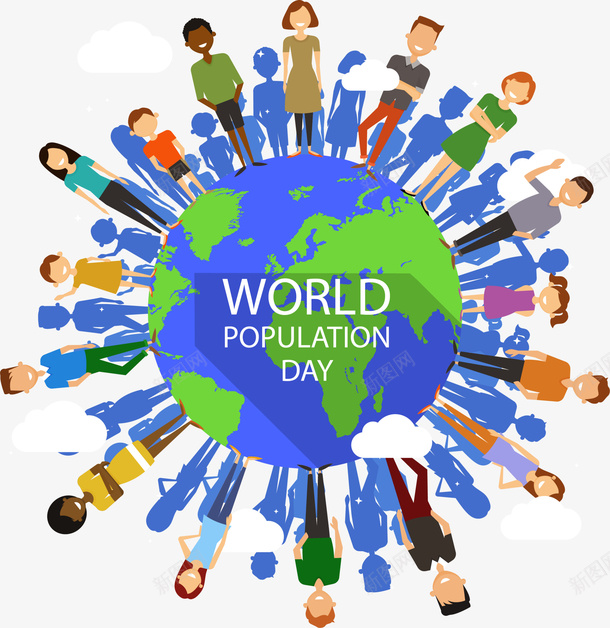 世界人口日一堆人png免抠素材_新图网 https://ixintu.com day popular world 一堆人 世界人口日 蓝色地球