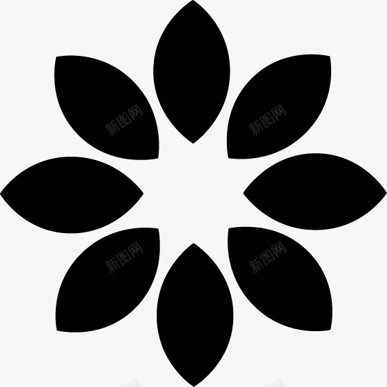 花朵图标png_新图网 https://ixintu.com 几何图案 花朵 花瓣