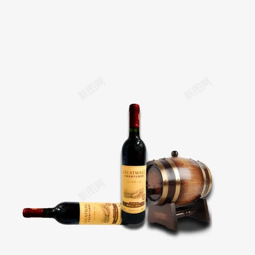 名片红酒png免抠素材_新图网 https://ixintu.com 产品实物 红酒 葡萄 酒杯 酒瓶 长城葡萄酒