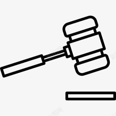 法院法槌图标图标