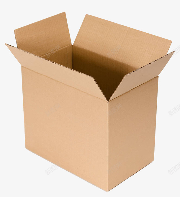 物流纸箱png_新图网 https://ixintu.com 包装箱子 实物 打开的箱子 物流纸箱 货箱包装 货运 运输 食品包装箱
