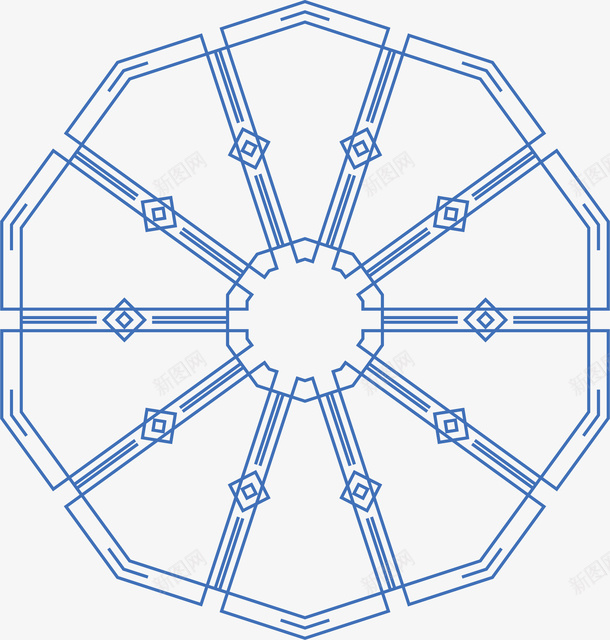 简约几何边框纹理矢量图ai免抠素材_新图网 https://ixintu.com 几何 几何拼接 几何装饰 形状 简单几何 花边 矢量图