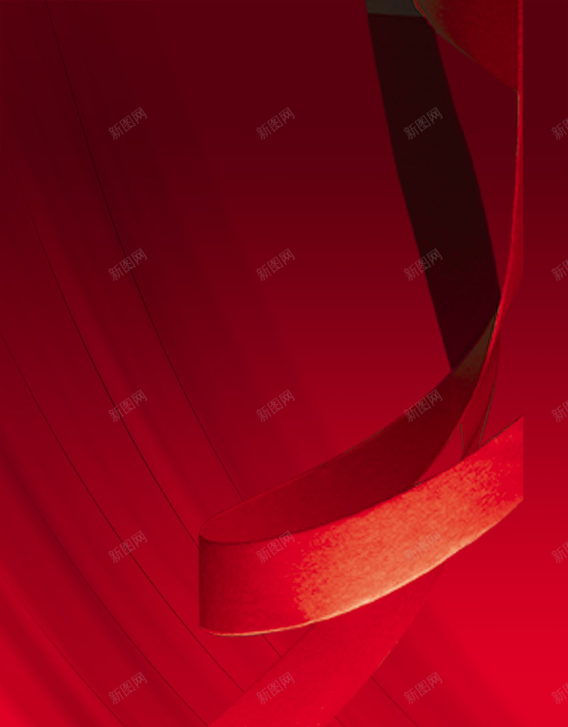红色彩带H5背景jpg设计背景_新图网 https://ixintu.com H5 h5 商务 喜庆 彩带 欢庆 科幻 科技 红色 飘带