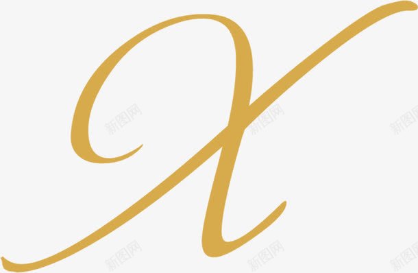 X字体婚礼水牌logo图标png_新图网 https://ixintu.com logo 图片 婚礼 字体 水牌