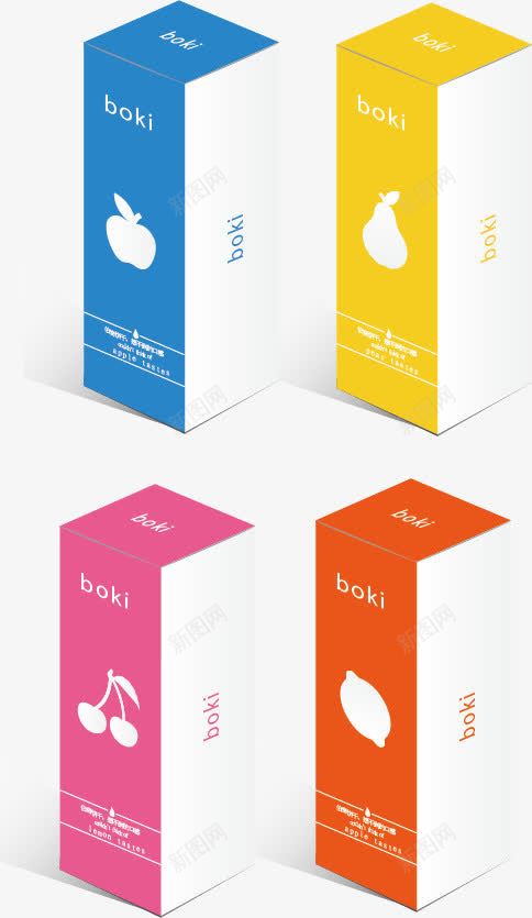 包装矢量图ai免抠素材_新图网 https://ixintu.com vi设计 包装模板 包装设计 广告设计 彩色 水果 盒子 食品包装 矢量图