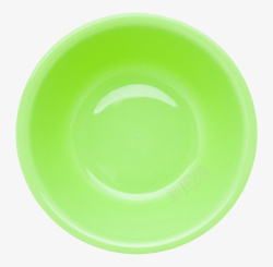 高分绿色圆形洗脸盆俯视图塑胶制品实高清图片