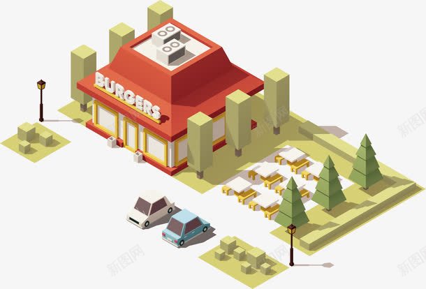 立体3D地标建筑汉堡包式元素png免抠素材_新图网 https://ixintu.com 手绘房屋卡通装饰 汉堡包式 立体建筑卡通设计 简约 简约3D模型房屋 简约地标建筑
