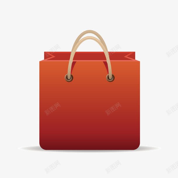 红色购物袋png免抠素材_新图网 https://ixintu.com 便利 方便 消费 福利待遇 超市