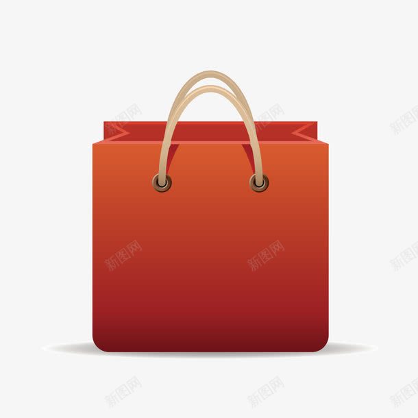 红色购物袋png免抠素材_新图网 https://ixintu.com 便利 方便 消费 福利待遇 超市