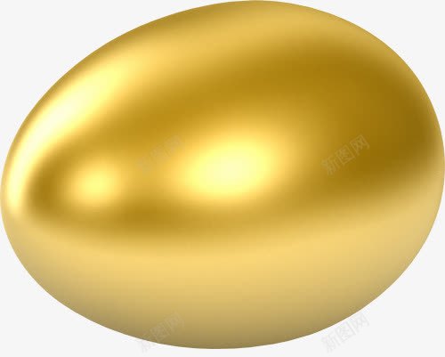 质感金黄色鸡蛋效果png免抠素材_新图网 https://ixintu.com 效果 设计 质感 金黄色 鸡蛋