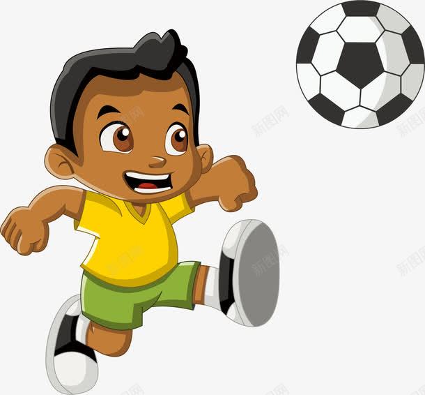 踢球运动儿童png免抠素材_新图网 https://ixintu.com 学生 孩子 小孩 小男孩 跳跃 锻炼
