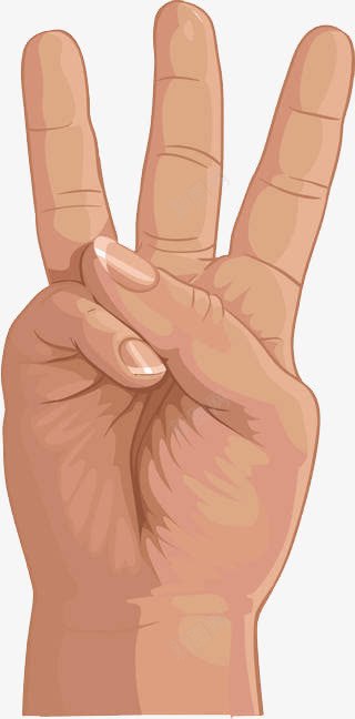 三个手指头png免抠素材_新图网 https://ixintu.com 三个指头 卡通指头 手指 手指头 手指甲 数字三 肤色