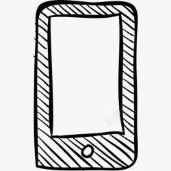 素描手机平板电脑草图图标高清图片