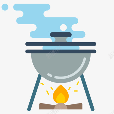 火锅煮饭图标图标