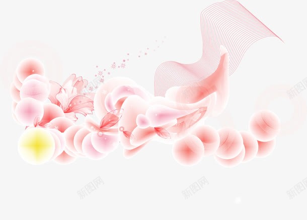 粉红色背景矢量图ai免抠素材_新图网 https://ixintu.com 底图 底纹 柔美 温馨 装饰 矢量图