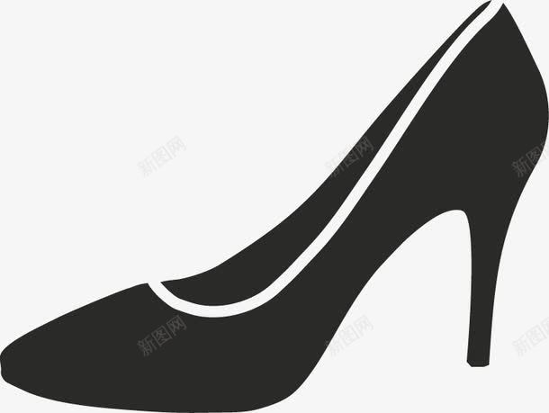 高跟鞋图标png_新图网 https://ixintu.com 女性 女生 女鞋 平面设计 时尚高跟鞋 服饰图标 鞋子 鞋子图标 高跟鞋 黑色图标