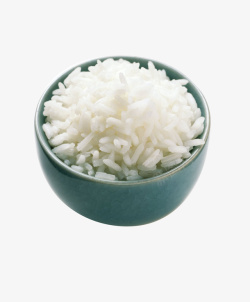 蓝色小碗一小碗白色蒸米饭高清图片