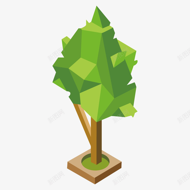 一棵立体的3D树模型png免抠素材_新图网 https://ixintu.com 3D 树木 植物 模型 氧气 立体 绿化 绿色