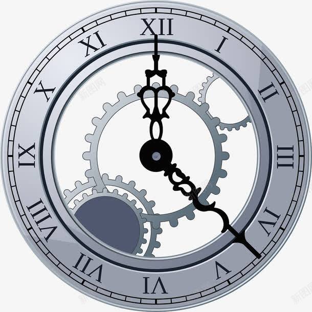 机械钟表png免抠素材_新图网 https://ixintu.com 复古 指针 时间 欧式