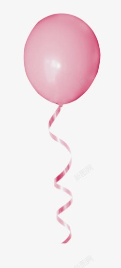 简单精致名片粉色的气球高清图片