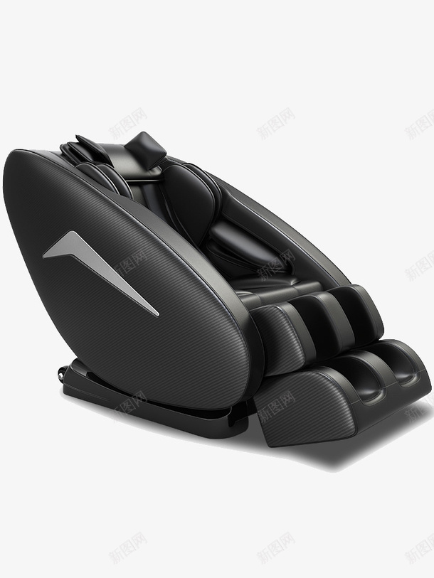 黑色按摩椅png免抠素材_新图网 https://ixintu.com 专业 全自动 全身 多功能 太空舱 家用 按摩椅 按摩沙发 皮质 零重力 黑色 黑色按摩椅免费下载