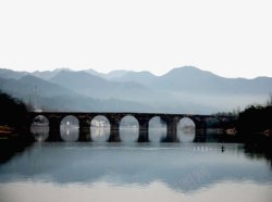 徽州风景徽州山水五孔桥高清图片