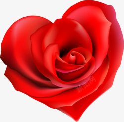 爱心花红色卡通鲜花花朵爱心玫瑰造型高清图片