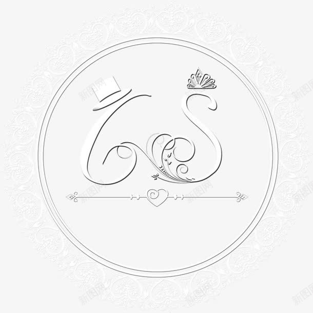 婚礼logo图标png_新图网 https://ixintu.com logo设计 婚庆 婚礼 婚礼logo 结婚 花纹图案