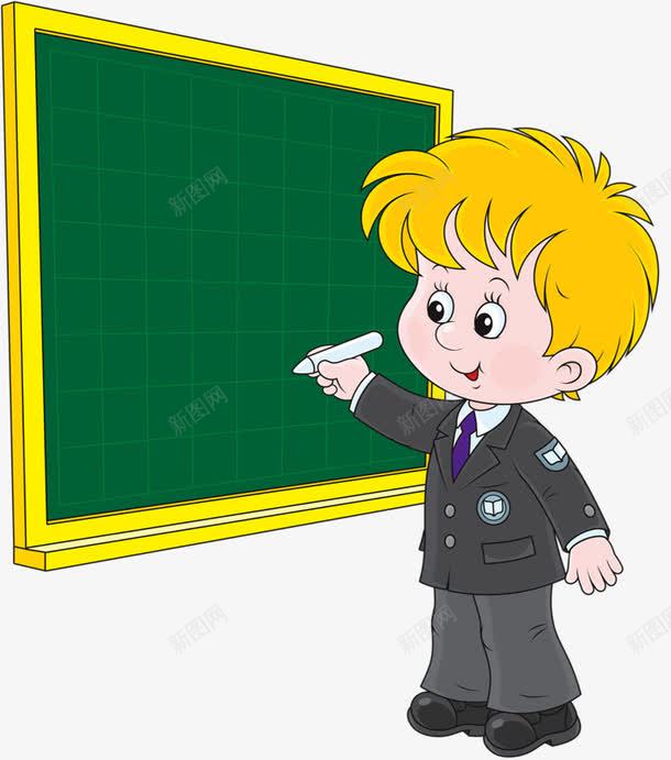 黑板上写字png免抠素材_新图网 https://ixintu.com 写字 写字在黑板上 学生写字 黑板