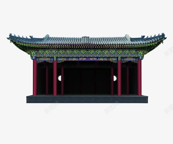 中国古戏台png免抠素材_新图网 https://ixintu.com 历史 唱戏 建筑 戏台 文化
