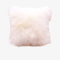 羊毛飘窗垫粉色的方形羊毛坐垫高清图片