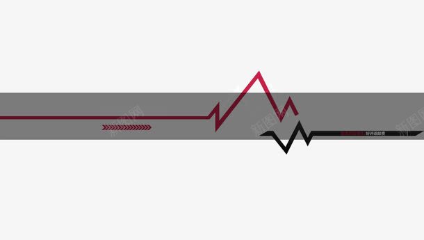 波折线装饰png免抠素材_新图网 https://ixintu.com 其他 波折线 灰色背景 网页设计 边框装饰
