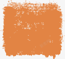橙色涂鸦油漆纹理效果元素高清图片