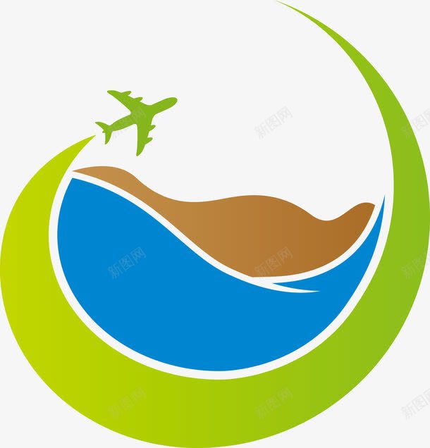旅行logo图标png_新图网 https://ixintu.com 旅游 旅行 航海 飞机