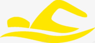 黄色游泳标志游泳宣传单png免抠素材_新图网 https://ixintu.com 宣传单 标志 游泳 素材 黄色