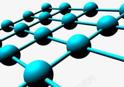 分子结构网状图素材