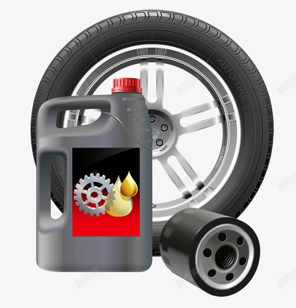 汽车轮胎png免抠素材_新图网 https://ixintu.com 修理工 汽修厂 汽车 汽车保养 汽车养护 润滑油 轮胎