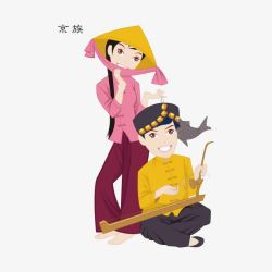 京族民族民族文化高清图片