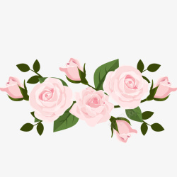 粉红花朵粉色玫瑰花高清图片