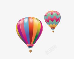 飞上空中气球矢量图高清图片