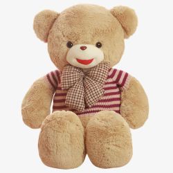 穿着衣服的熊泰迪熊可爱熊玩具玩偶高清图片