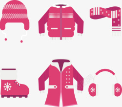 红色棉服红色冬季保暖衣物高清图片